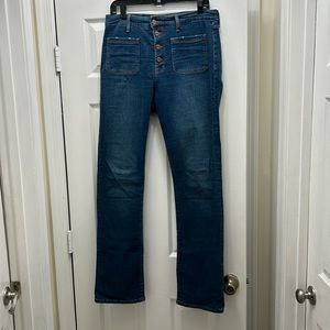 Sanctuary High Rise Exposed Fly  Denim Jeans Missy/Senora/Courant